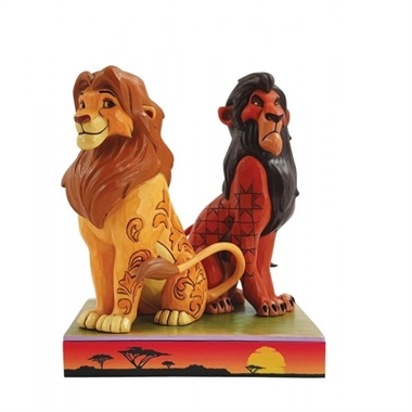 Disney Traditions - Scar og  Simba H: 16,5 cm.
